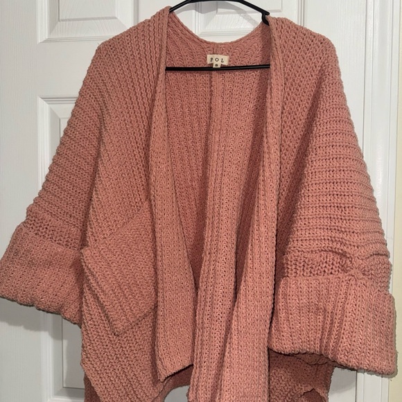 POL Soft Pink Cardigan Sweater - Picture 3 of 6
